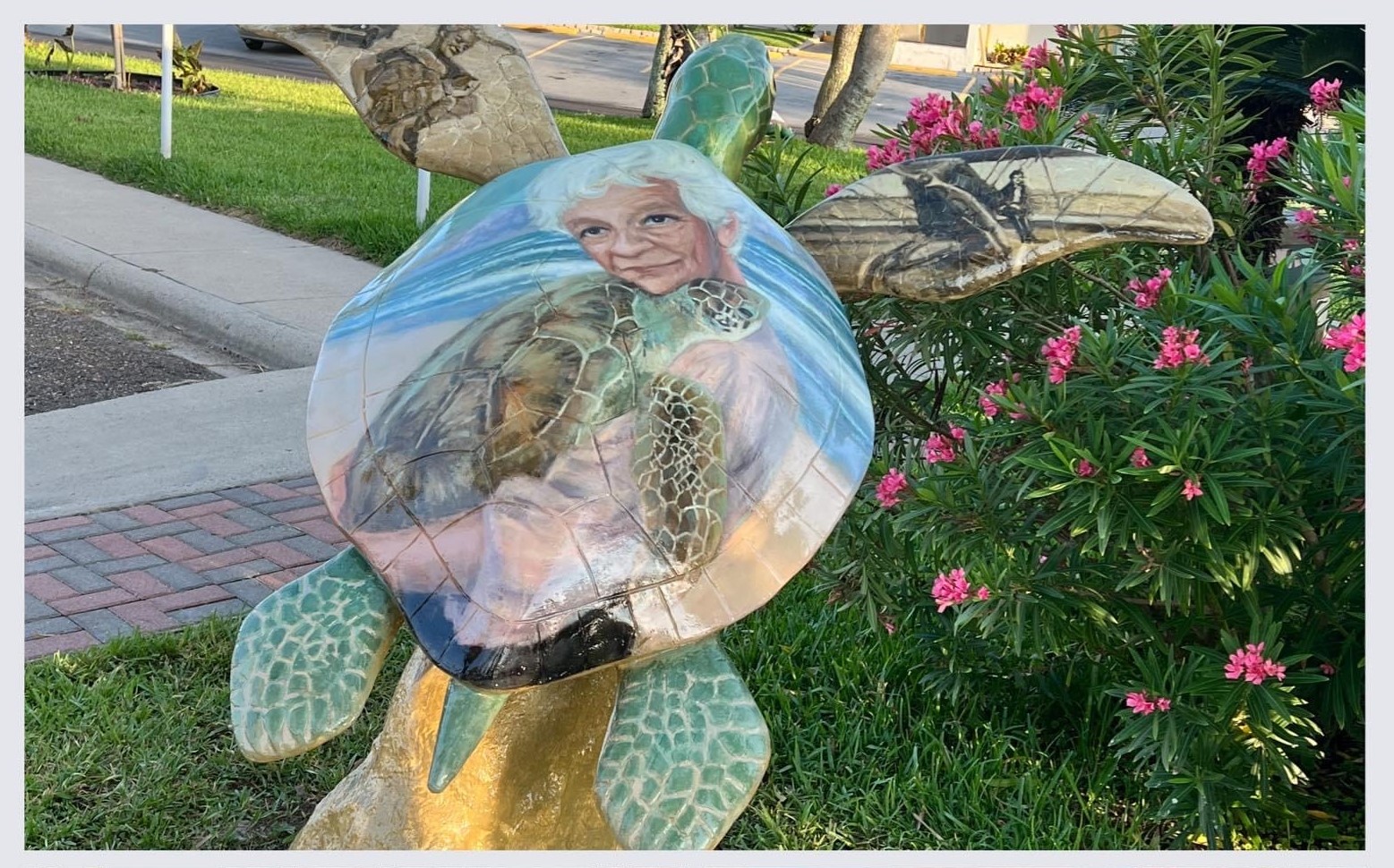 Ila Sea Turtle Sculpture at Turtle Lady Park