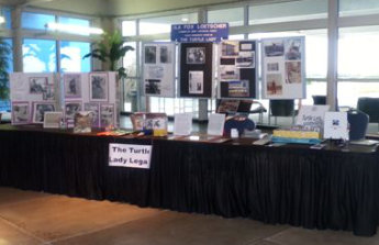 Turtle Lady Legacy Booth at WOWE 2014 in South Padre Island